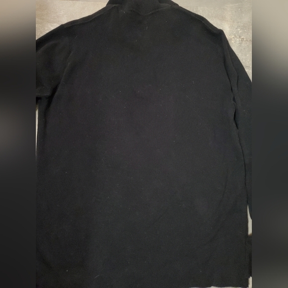 Zegna Sport Men's Quarter Zip Black Ribbed Stretchy Long Sleeves Sweater. XL. - Picture 15 of 15